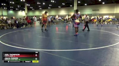 285 lbs Round 5 (6 Team) - Orion Parker, Nebraska Wave Hogs vs Joel Thompson, Land O` Lakes