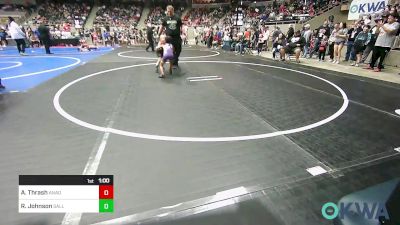 52 lbs Quarterfinal - Ainsley Thrash, Anadarko vs Ruby Johnson, Sallisaw Takedown Club