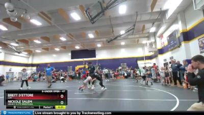 47 lbs Semifinal - Brett D`Ettore, C2X vs Nickole Salem, Legacy Elite Wrestling