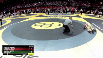 D1-106 lbs Quarterfinal - Ayden Dodd, Perrysburg vs Nolan Perry, Watkins Memorial