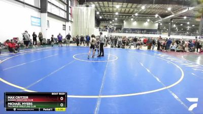 89 lbs Cons. Round 3 - Max Critzer, Ranger Wrestling Club vs Michael Myers, Tallwood Wrestling Club