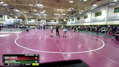 130 lbs Quarterfinal - Kash Cossitt, Magic City Wrestling vs Jase Bonen, Mobridge AAU Wrestling