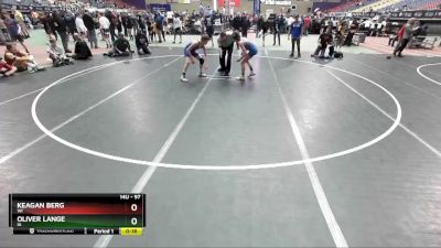 97 lbs Quarterfinal - Keagan Berg, WI vs Oliver Lange, IA