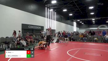 100 lbs Semis & 1st Wrestleback (8 Team) - Dominic Way, West Virginia vs Justin WILLIAMSON, Elite Ath Club DZ (IN)