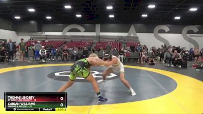 129 lbs Round 1 (8 Team) - Cainan Williams, Minions Black (GA) vs Thomas Lindsey, CP Wrestling Academy