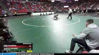 D1-126 lbs Quarterfinal - Matt Haldiman, Milton vs Quintin Wolbert, Oconomowoc