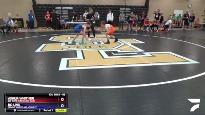 86 lbs 1st Place Match - Ashur Whitmer, Big Game Wrestling Club vs Bo Link, Sebolt Wrestling Academy