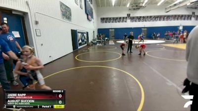 62 lbs Round 2 - JaeBe Rapp, Powell Wrestling Club vs August Guccion, North Big Horn Rams