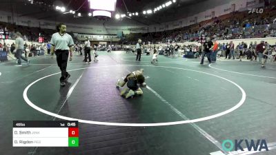 46 lbs Consi Of 8 #2 - Desmond Smith, Jenks Trojan Wrestling Club vs Dawson Rigdon, Piedmont