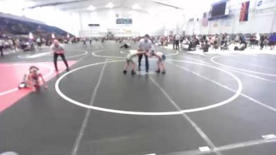 73 lbs Quarterfinal - Elliott Sanders, BlackCat WC vs GeneGene Samuel, Pride WC