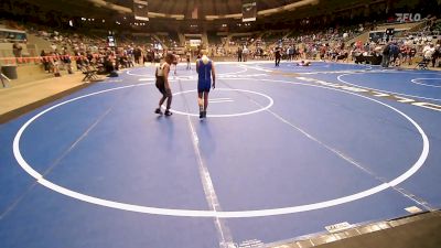 85 lbs Consi Of 8 #2 - Michael Evans III, Tulsa Blue T Panthers vs Daniel Lewis, Dark Cloud Wrestling Club