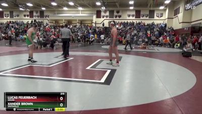 215 lbs Round 1 - Xander Brown, Smithville vs Lucas Feuerbach, Solon