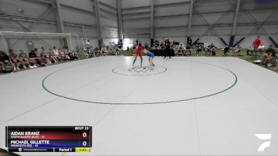 152 lbs Semis & 3rd Wb (16 Team) - Aidan Kranz, South Dakota Blue vs Michael Gillette, Minnesota Red