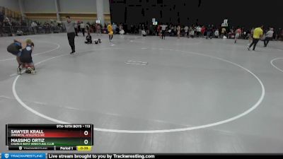 113 lbs Cons. Round 3 - Massimo Ortiz, Church Boyz Wrestling Club vs Sawyer Krall, Immortal Athletics WC