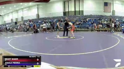 113 lbs Champ. Round 2 - Brady Baker, MI vs Joshua Medina, OH