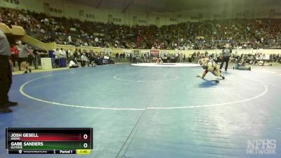 5A-157 lbs Champ. Round 1 - Josh Gesell, Grove vs Gabe Sanders, Guthrie