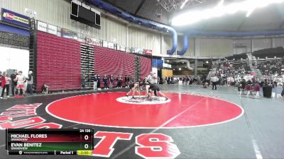 2A 126 lbs Quarterfinal - Evan Benitez, Grandview vs Michael Flores, Grandview