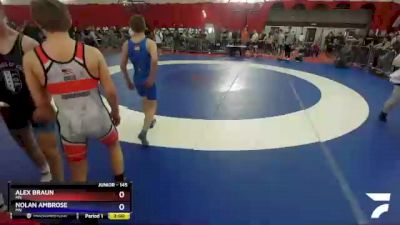 145 lbs Semifinal - Alex Braun, MN vs Nolan Ambrose, MN