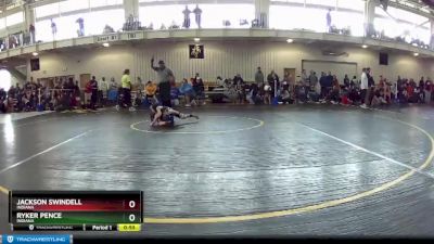 50 lbs Quarterfinal - Jackson Swindell, Indiana vs Ryker Pence, Indiana