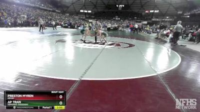 3A 113 lbs Champ. Round 2 - Preston Myren, Kelso vs AP Tran, Edmonds-Woodway