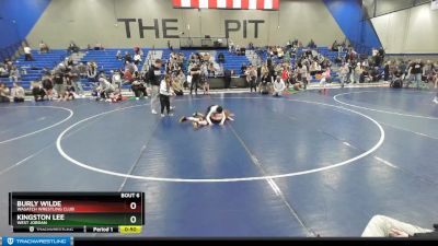 72-78 lbs Round 1 - Kingston Lee, West Jordan vs Burly Wilde, Wasatch Wrestling Club