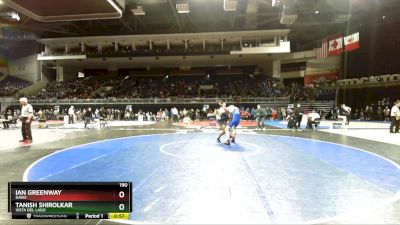 190 lbs Cons. Round 1 - Tanish Shirolkar, Vista Del Lago vs Ian Greenway, Davis