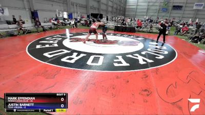 285 lbs Quarters & 1st Wb (16 Team) - Mark Effendian, Pennsylvania Blue vs Justin Barnett, Team Virginia