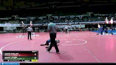 174 lbs Finals (2 Team) - Sammy Starr, United States Naval Academy vs Justin Phillips, University Of Virginia