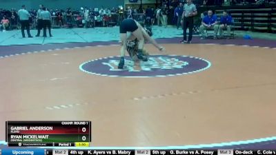 2 - 175 lbs Champ. Round 1 - Ryan Mickelwait, Central (Woodstock) vs Gabriel Anderson, Floyd