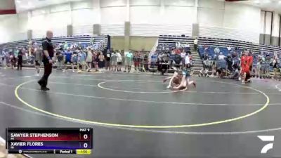 97 lbs Semifinal - Sawyer Stephenson, MI vs Xavier Flores, IN