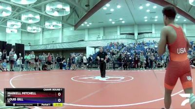 120 lbs Champ. Round 1 - Markell Mitchell, OH vs Louis Gill, PA