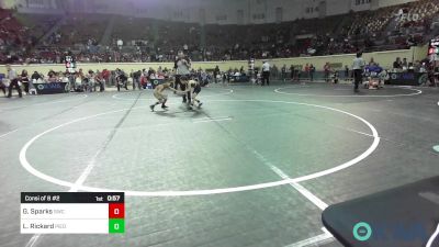 55 lbs Consi Of 8 #2 - Gavin Sparks, Salina Wrestling Club vs Lawson Rickard, Piedmont