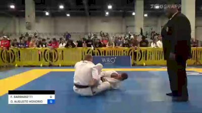 FABRICIO BARBAROTTI vs OSVALDO AUGUSTO HONORIO 2022 American National IBJJF Jiu-Jitsu Championship