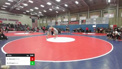 157 lbs Round Of 16 - Adrian DeLeon, Redwood -Visalia vs Beau Priest, Bakersfield