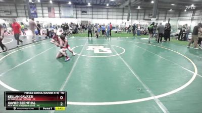 90 lbs 3rd Place Match - Kellan Gavazzi, NC Wrestling Factory vs Xavier Bernthal, New Kent Wrestling Club