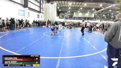 Super HWT 166 lbs Round 2 - Gavin Berry, Great Neck Wrestling Club vs Kayleen Cox, Smithfield Youth Wrestling