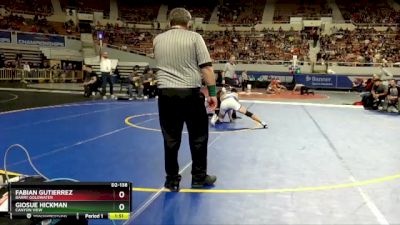 D2-138 lbs Semifinal - Giosue Hickman, Canyon View vs Fabian Gutierrez, Barry Goldwater