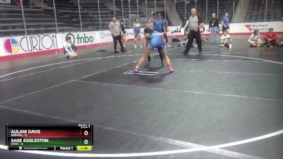 W 138 lbs Round 2 (4 Team) - Aulani Davis, Indiana vs Sage Eggleston, Utah