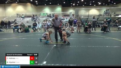 56 lbs Semis & 1st Wrestleback (8 Team) - Zacoby Holmes, ARES White vs Brylin Hipsher, Contenders WA Green