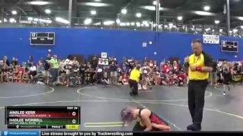 58 lbs Round 5 (6 Team) - Ainslee Kerr, Hastings Wrestling Academy vs Hadlee Worrell, Untouchables White