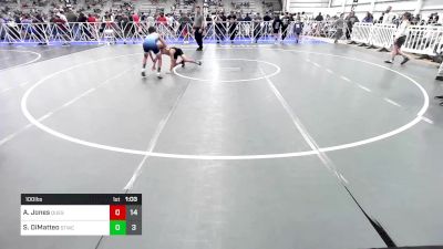 100 lbs Rr Rnd 1 - Anthony Jones, Quest School Of Wrestling MS vs Santino DiMatteo, Shore Thing Sand