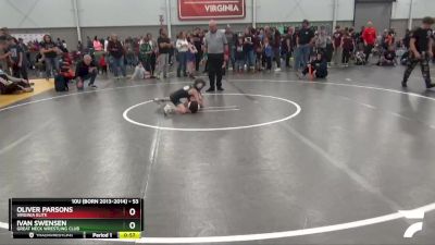 53 lbs 5th Place Match - Oliver Parsons, Virginia Elite vs IVAN SWENSEN, Great Neck Wrestling Club