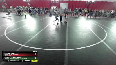 83-85 lbs Round 1 - Elijah Baillod, Wisconsin vs Emmett Sullivan, Janesville Youth Wrestling Club Inc.