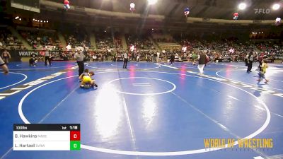 100 lbs Round Of 32 - Bentley Hawkins, Massa's Maniacs vs Logan Hartzell, Steel Valley Renegades