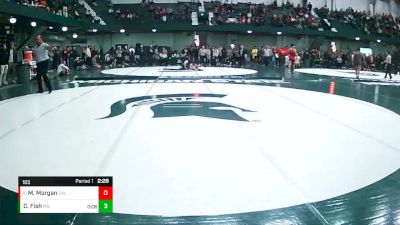 165 lbs Quarterfinal - Mannix Morgan, Oklahoma vs Caleb Fish, Michigan State