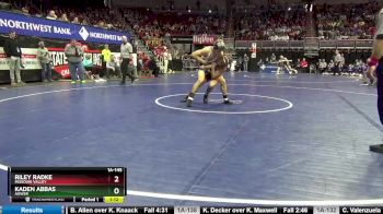 1A-145 lbs Cons. Round 3 - Riley Radke, Missouri Valley vs Kaden Abbas, AGWSR