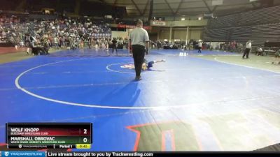 71 lbs Cons. Round 4 - Marshall Obrovac, White River Hornets Wrestling Club vs Wolf Knopp, Buzzsaw Wrestling Club