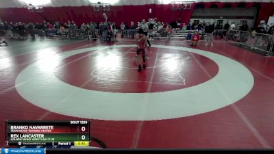 102 lbs Cons. Semi - Branko Navarrete, Team Nazar Training Center vs Rex Lancaster, Holmen Viking Wrestling Club