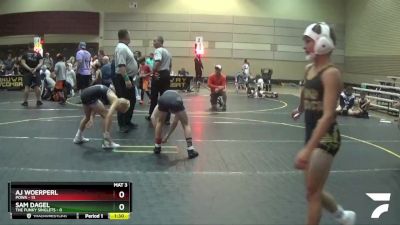 85 lbs Round 5 (6 Team) - AJ Woerperl, POWA vs Sam Dagel, The Funky Singlets