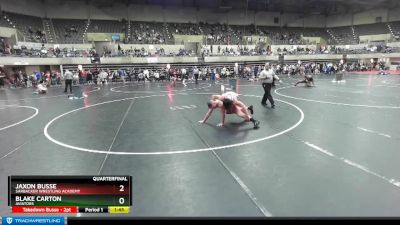 160 lbs Quarterfinal - Jaxon Busse, Sarbacker Wrestling Academy vs Blake Carton, Aviators